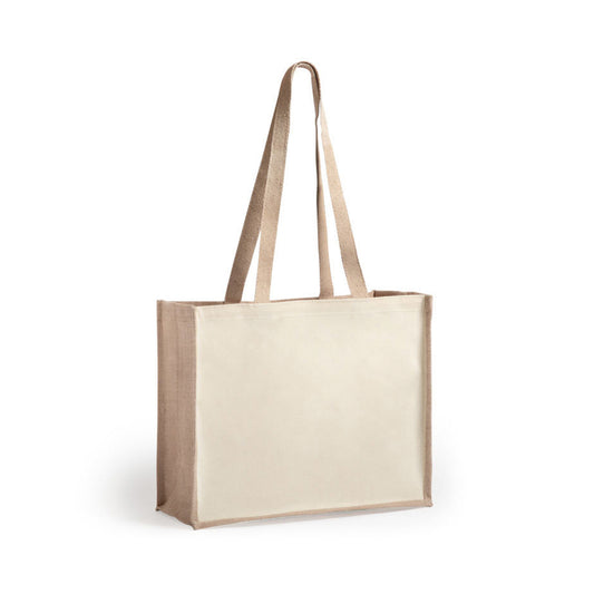 Bolsa Rotin Nature em Juta e Algodão Resistente