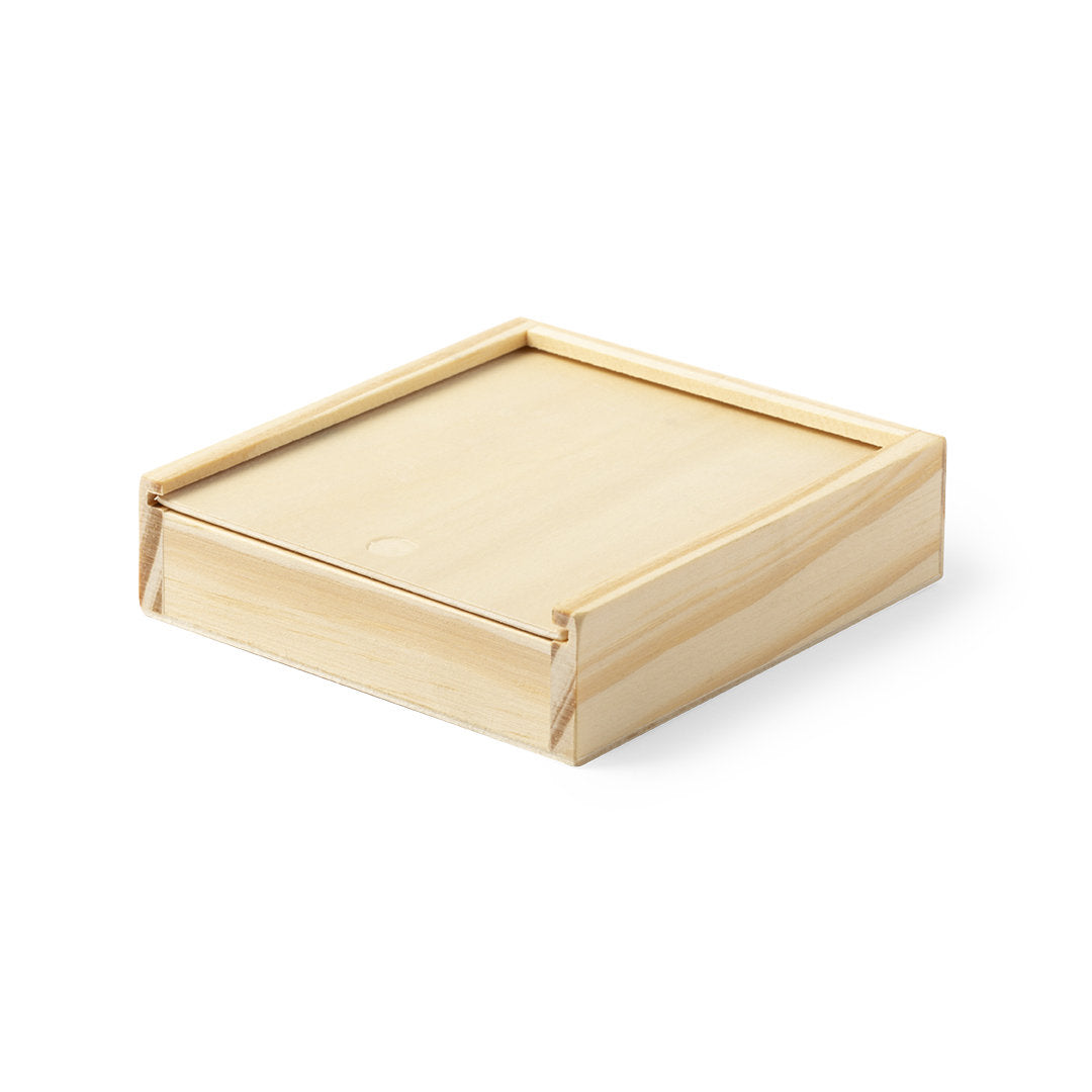 Conjunto de Jogos com Baralho e Dados em Estojo de Madeira