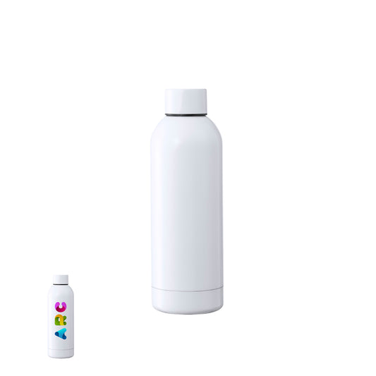 Bidão Térmico Branco 500ml em Aço Inox