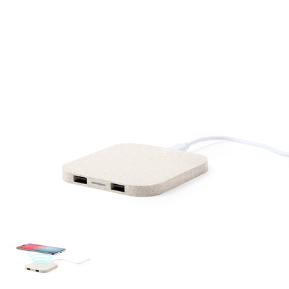 Carregador Sem Fios Eco com Saída USB Dupla