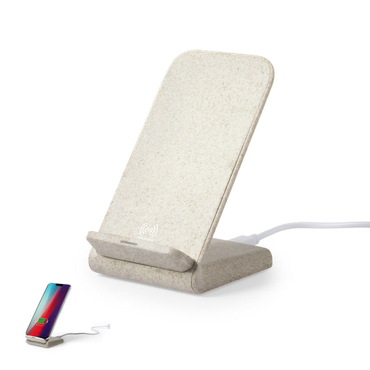Carregador Sem Fio Ecológico com Suporte para Smartphone