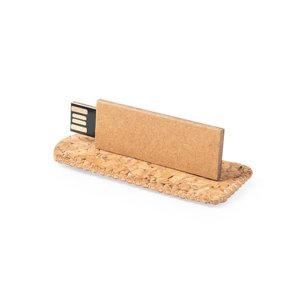 USB 16GB Ecológica em Papelão e Cortiça