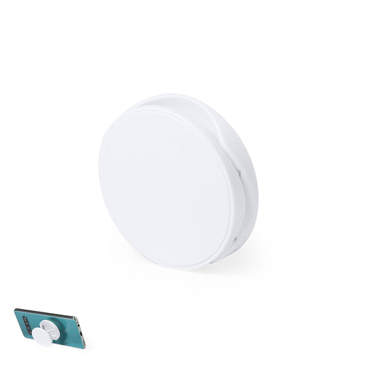 Suporte Smartphone Dobrável Branco com Fixação Forte