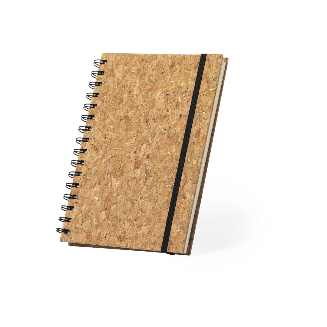 Libreta Nature com Tampa em Cortiça e Elástico Preto