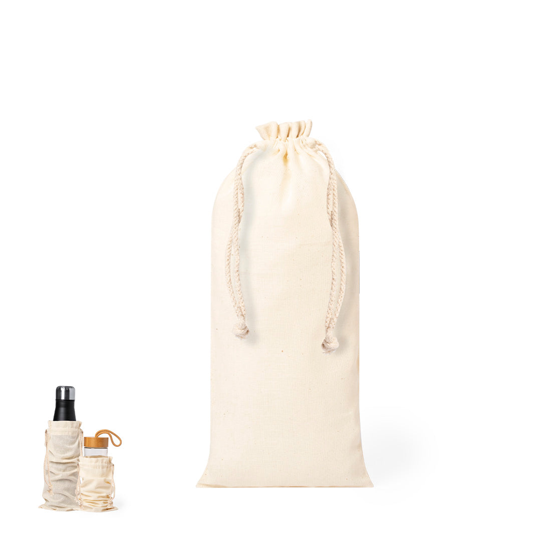 Bolsa de Algodão Nature para Garrafas e Termos