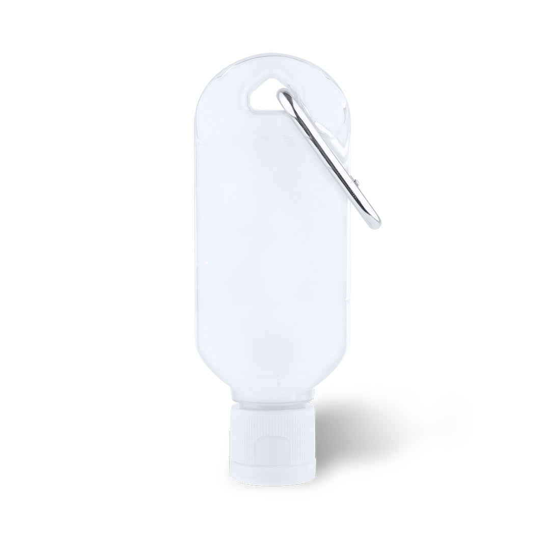 Gel Hidroalcoólico 30ml com Mosquetão e Dosificador
