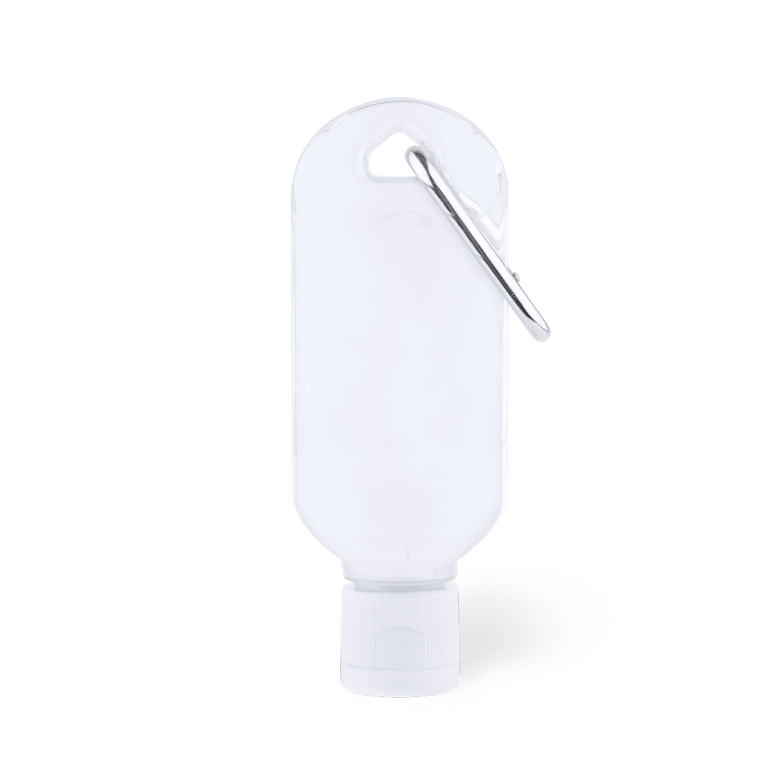Gel Hidroalcoólico 30ml com Mosquetão e Dosificador