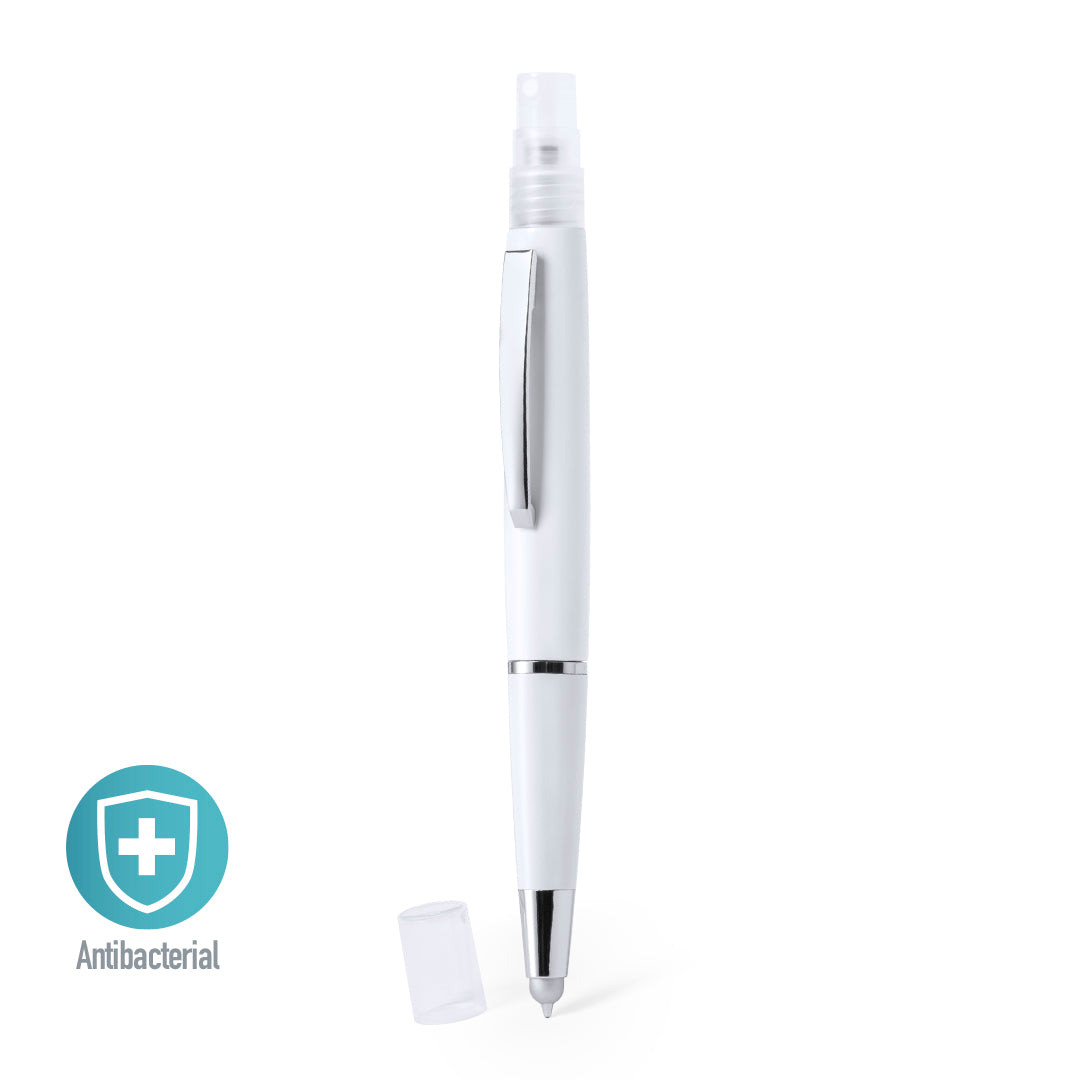 Caneta Antibacteriana Multifuncional com Pulverizador