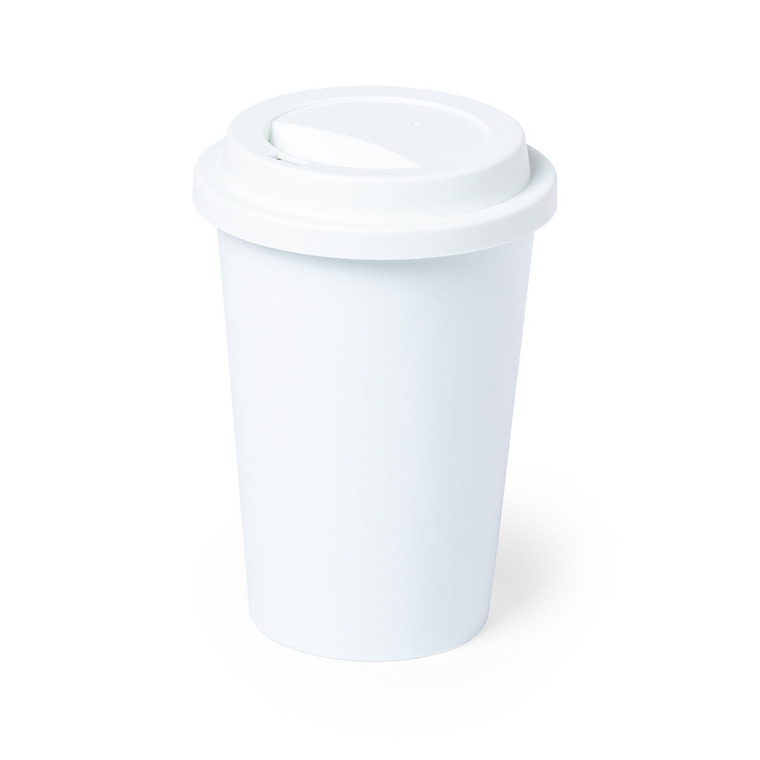 Vaso Nature PLA 450ml Compostável com Tampa Doseadora