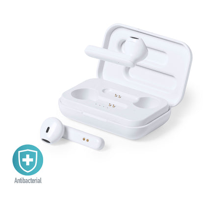 Auriculares Bluetooth Antibacterianos Kikey Branco