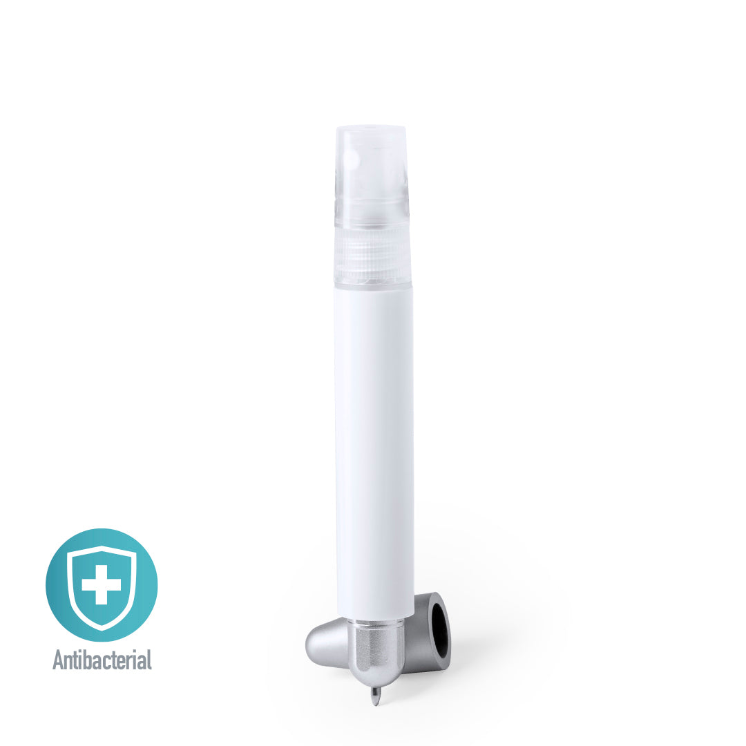 Caneta Antibacteriana Multifunções com Pulverizador Integrado