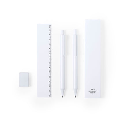 Conjunto Antibacteriano Riply – Caneta, Lápis e Régua