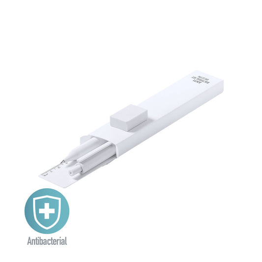 Conjunto Antibacteriano Riply – Caneta, Lápis e Régua