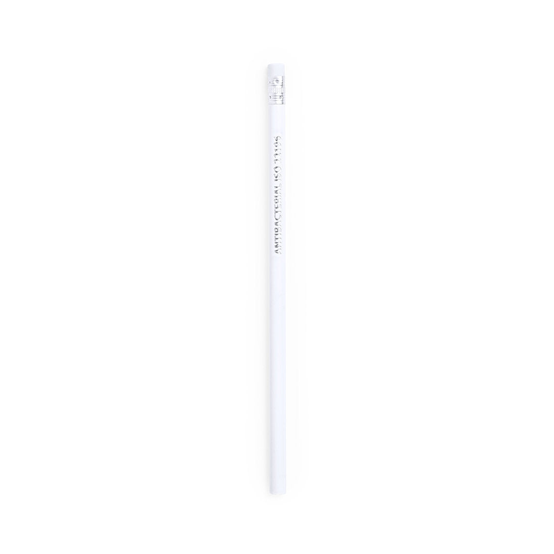 Lápis Antibacteriano Branco com Borracha