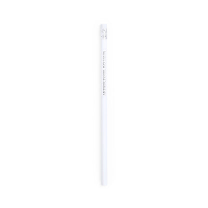 Lápis Antibacteriano Branco com Borracha