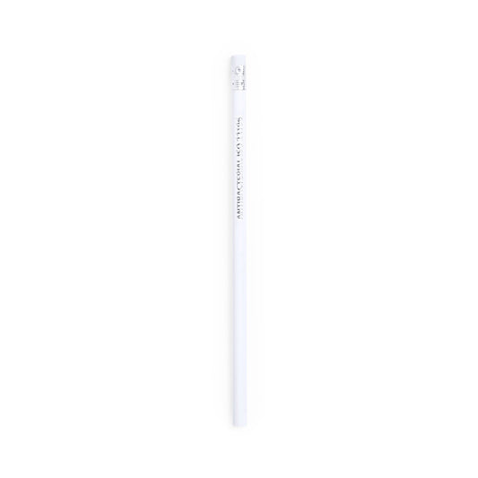 Lápis Antibacteriano Branco com Borracha