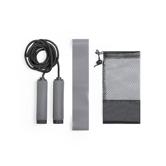 Set Fitness Zhiax com Goma Elástica e Corda