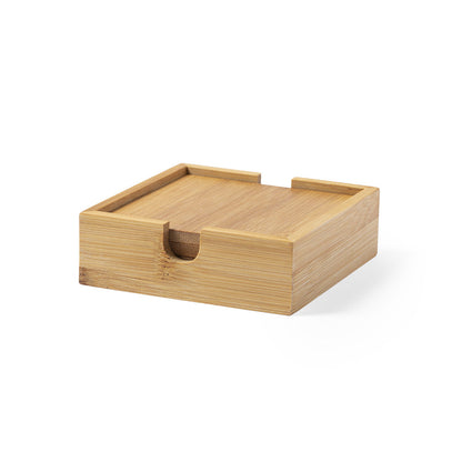 Set de 4 Posavasos de Bambu Natureza Elegante