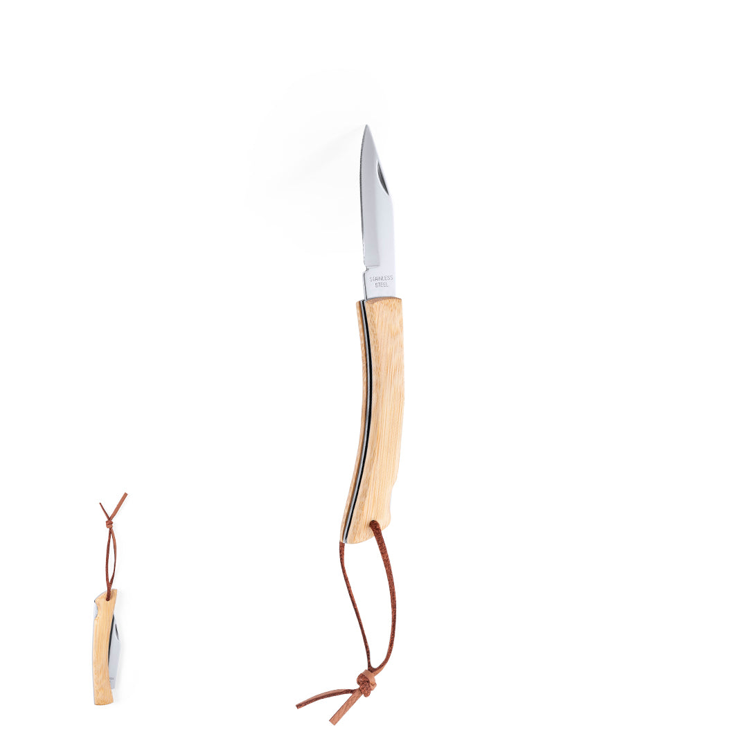 Canivete Nature com Lâmina Inox e Cabo de Bambu