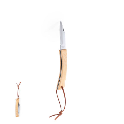 Canivete Nature com Lâmina Inox e Cabo de Bambu