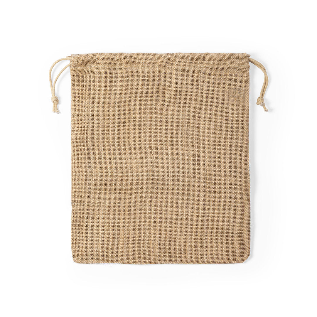 Bolsa Nature em Juta Resistente com Fecho de Cordão