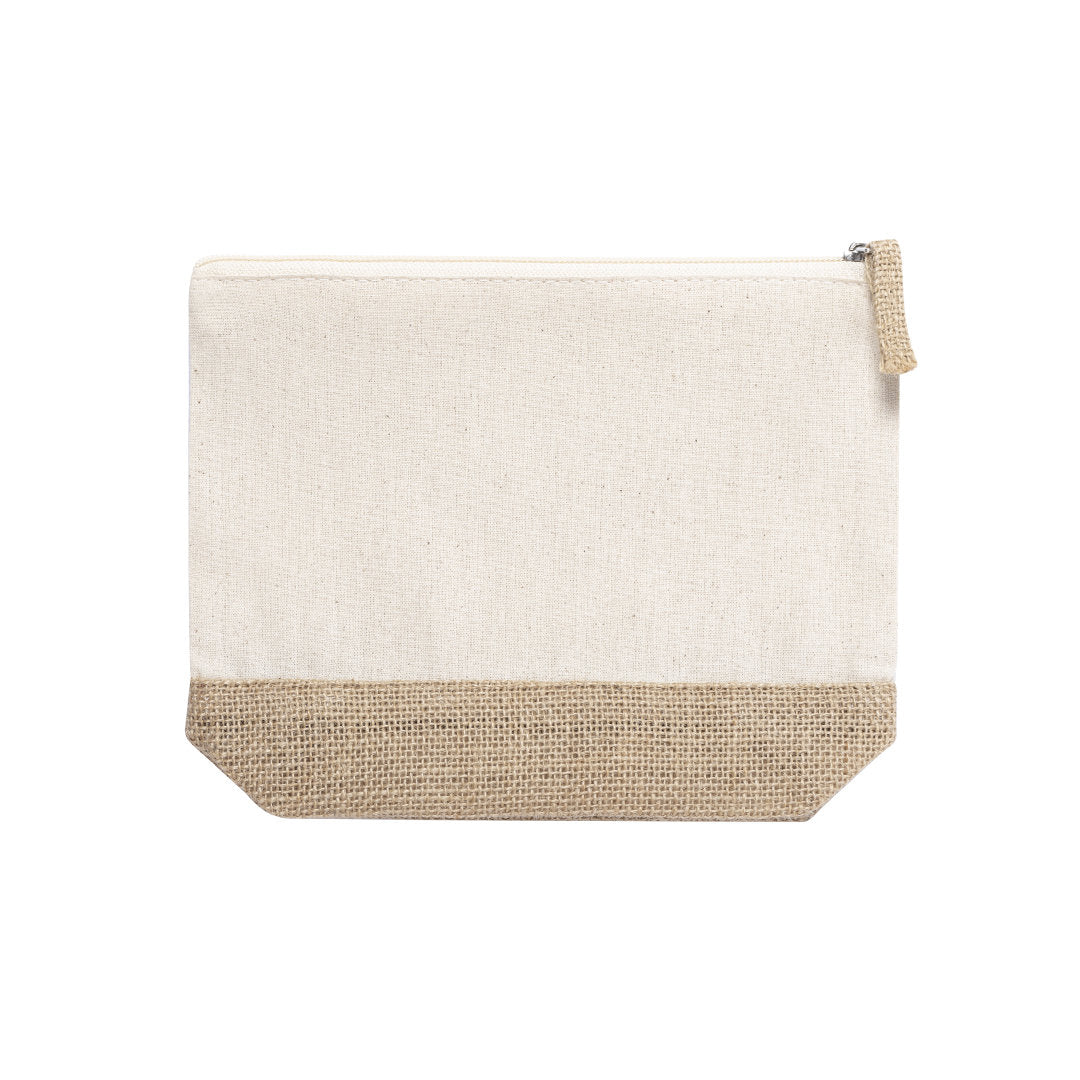 Necessaire Nature em Juta e Algodão Natural