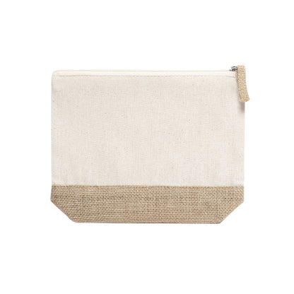Necessaire Nature em Juta e Algodão Natural