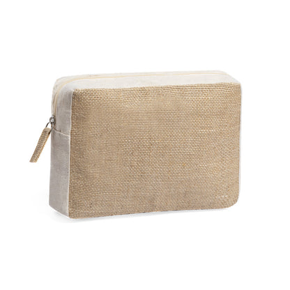 Necessaire Nature em Algodão e Juta com Fecho