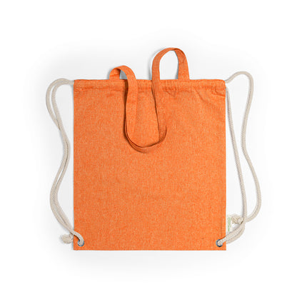 Saco Mochila de Cordões em Algodão Reciclado