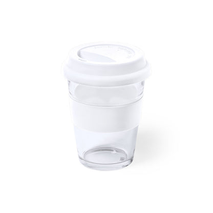 Vaso de Cristal Durnox 350ml com Tampa de Silicone