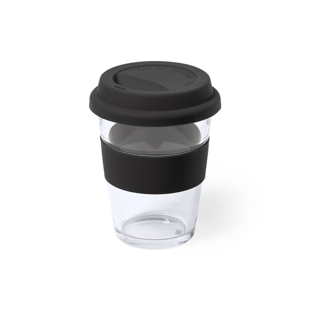 Vaso de Cristal Durnox 350ml com Tampa de Silicone