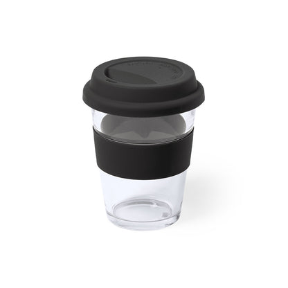 Vaso de Cristal Durnox 350ml com Tampa de Silicone
