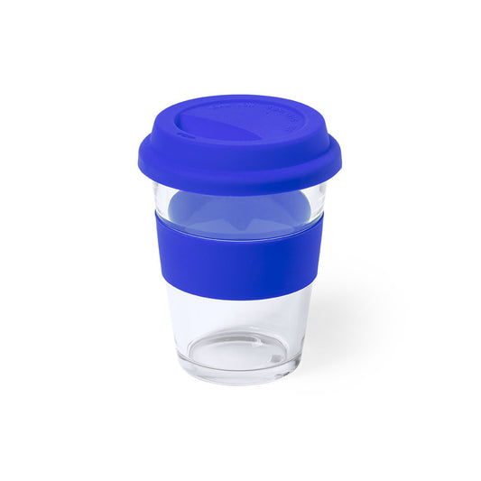 Vaso de Cristal Durnox 350ml com Tampa de Silicone