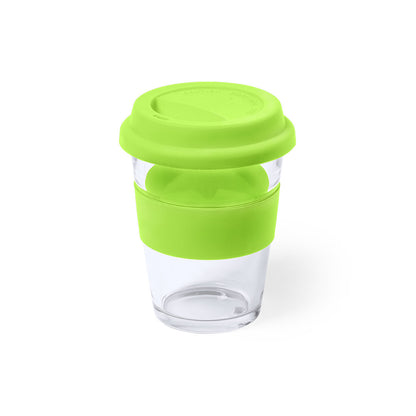 Vaso de Cristal Durnox 350ml com Tampa de Silicone