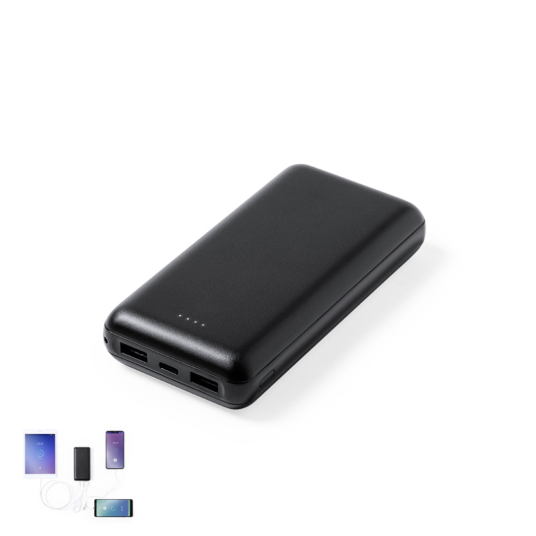 Power Bank Kiubert 20.000 mAh com Dupla Saída USB