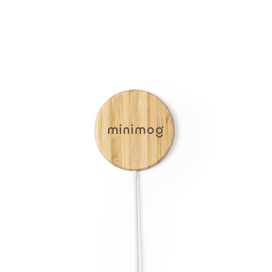 Carregador Magnético Sem Fios 10W em Bambu