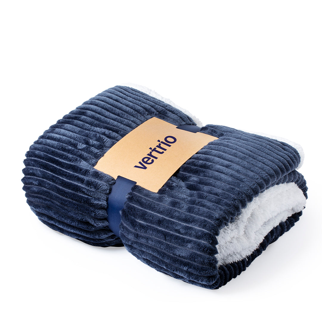 Manta Suave Bicolor Coral Fleece e Sherpa 125x160cm