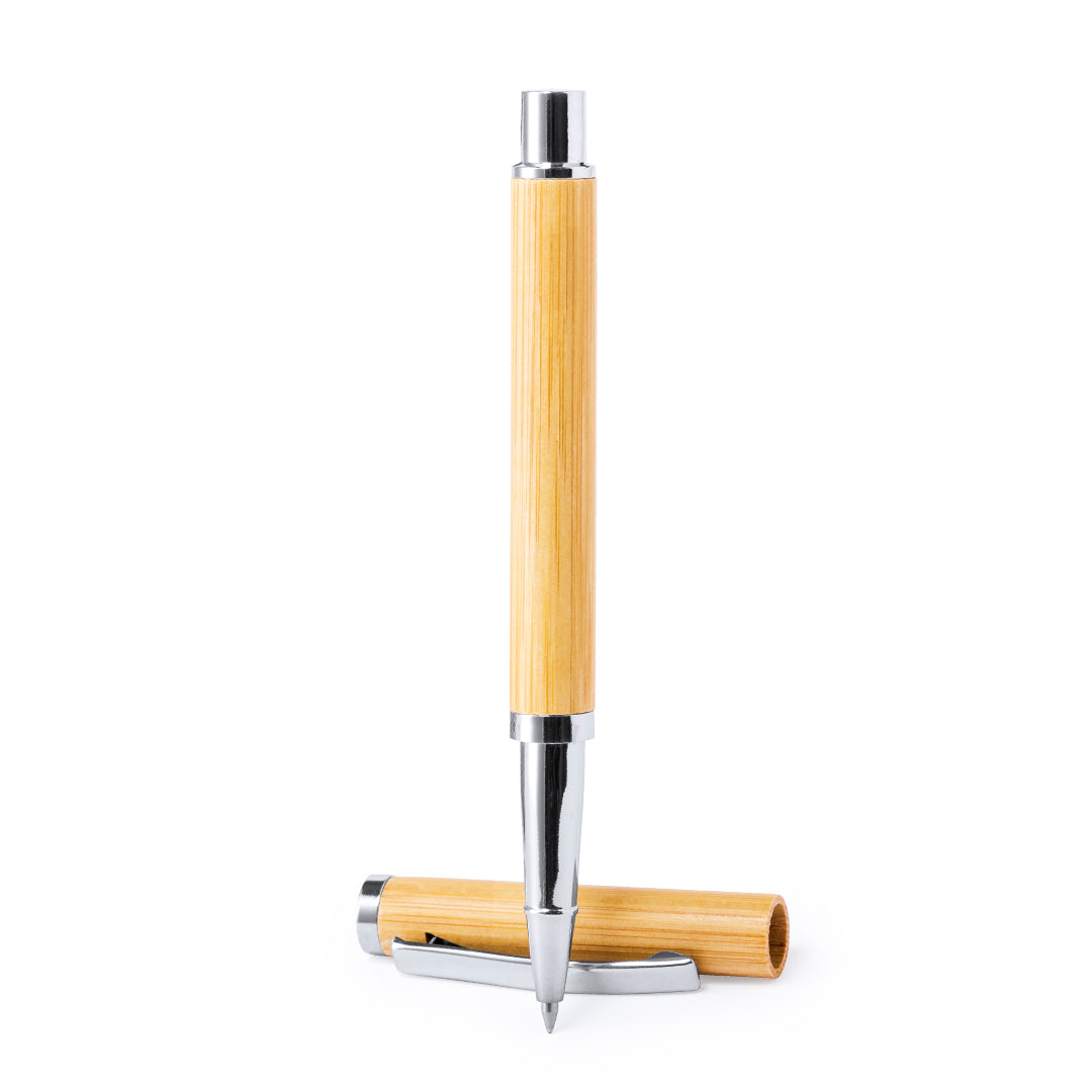 Caneta Roller Bamboo com Design Natural