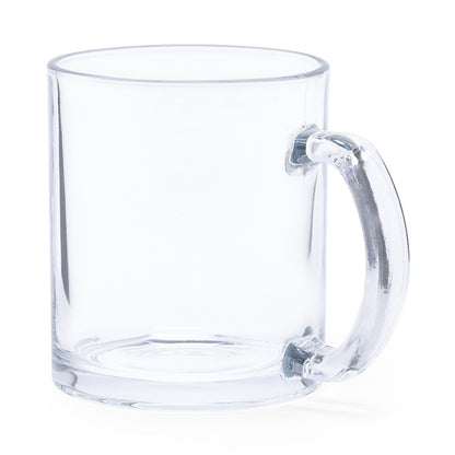Caneca Transparente de Vidro 350 ml com Asa