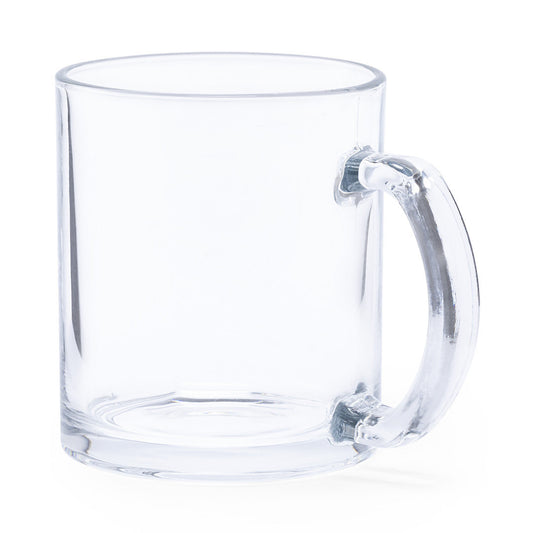 Caneca Transparente de Vidro 350 ml com Asa