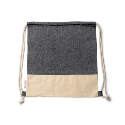 Mochila de Poliéster com Cordão e Bolso Frontal 25L