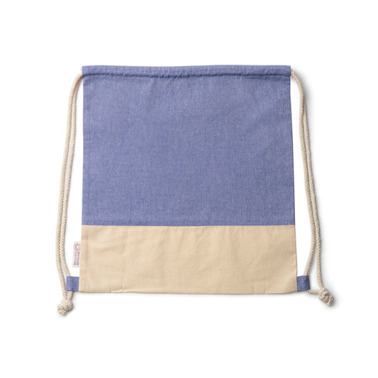 Mochila de Poliéster com Cordão e Bolso Frontal 25L