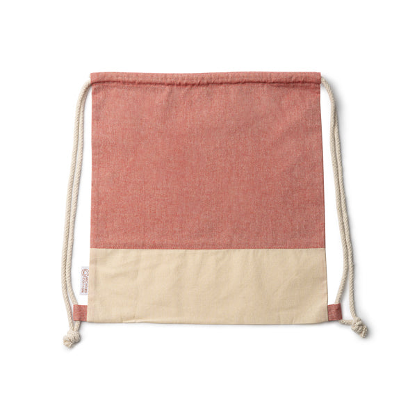 Mochila de Poliéster com Cordão e Bolso Frontal 25L