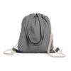 Mochila de Poliéster com Cordão e Bolso Frontal