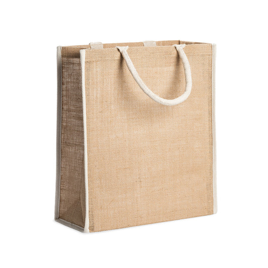 Saco de Juta Natural com Alças de Corda