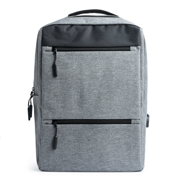 Mochila de Poliéster Resistente com Zíperes Frontais
