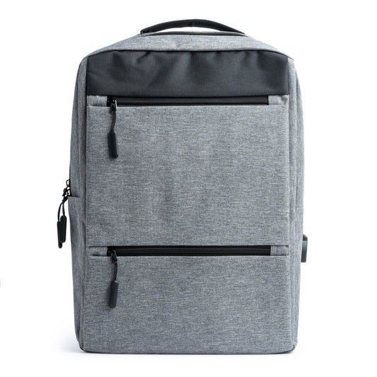 Mochila de Poliéster Resistente com Zíperes Frontais