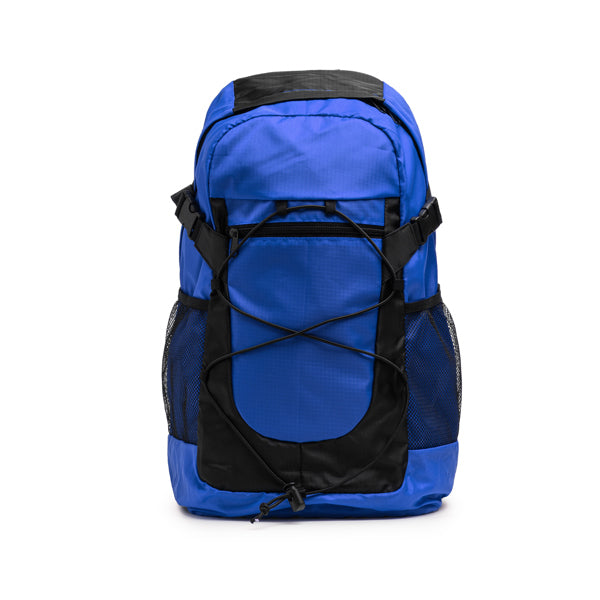 Mochila de Poliéster com Rede Lateral e Design Resistente