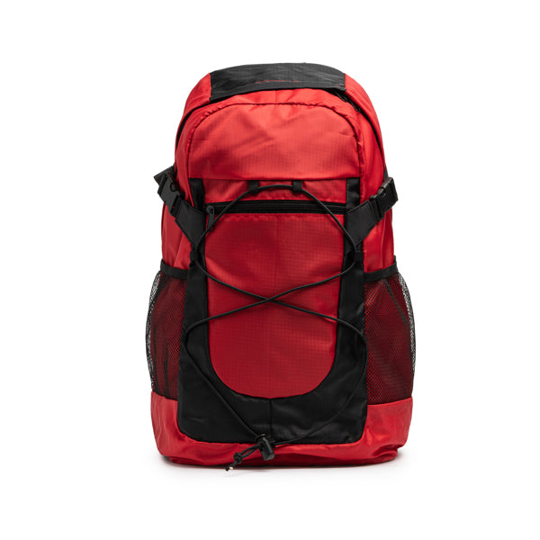 Mochila de Poliéster com Rede Lateral e Design Resistente