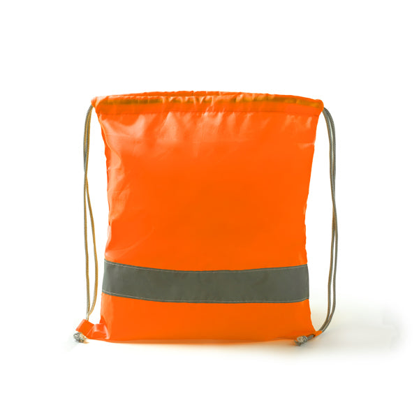 Mochila de Poliéster com Cordão e Compartimento para Laptop